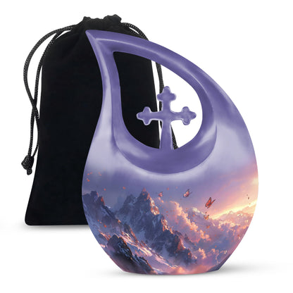 Purple Meadow-themed Urn 