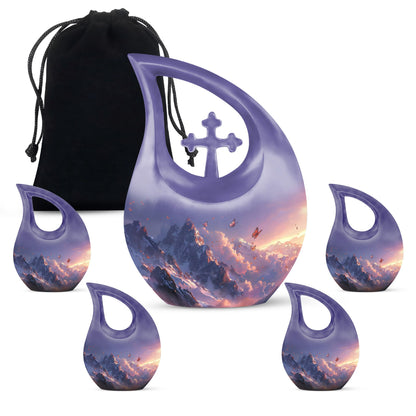Purple Meadow-themed Urn 