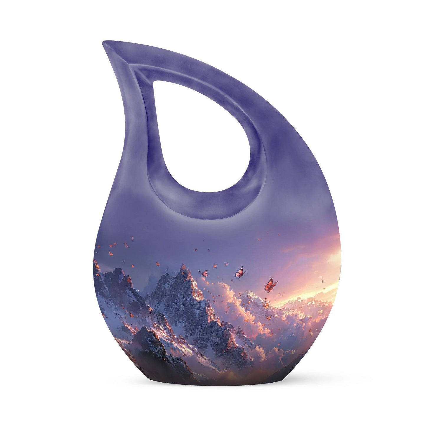 Purple Meadow-themed Urn 