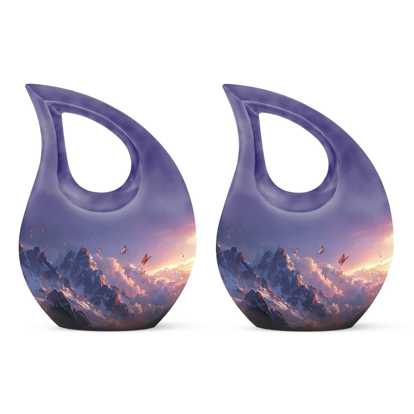 Purple Meadow-themed Urn 