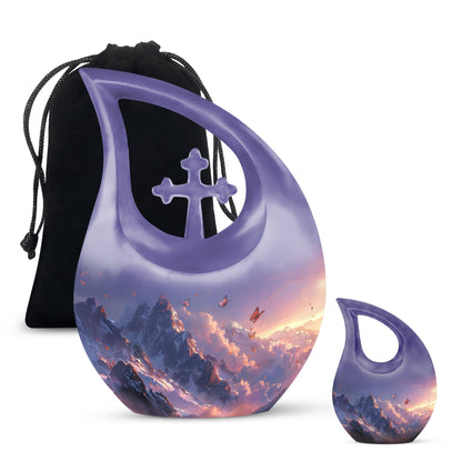 Purple Meadow-themed Urn 