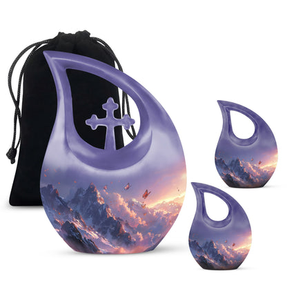 Purple Meadow-themed Urn 