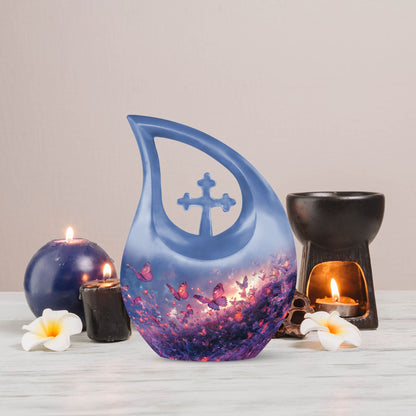 Purple Meadow Urn