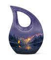 10-Inch Purple Meadow Urn 