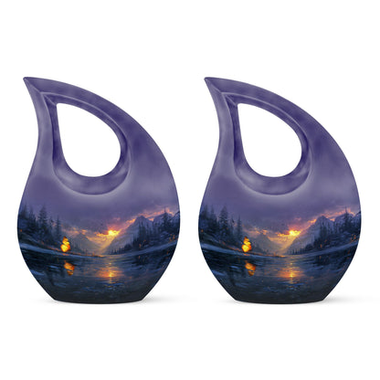 10-Inch Purple Meadow Urn 