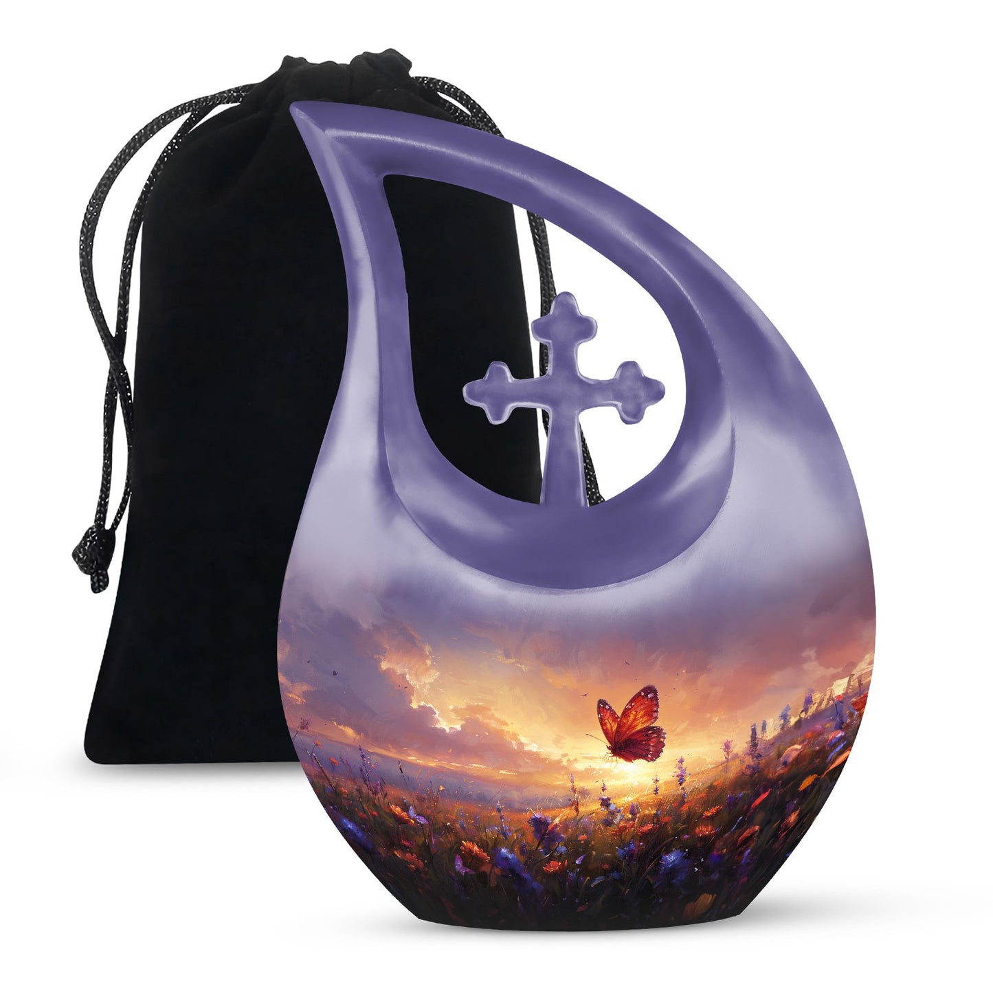 Purple Meadow Urn, 