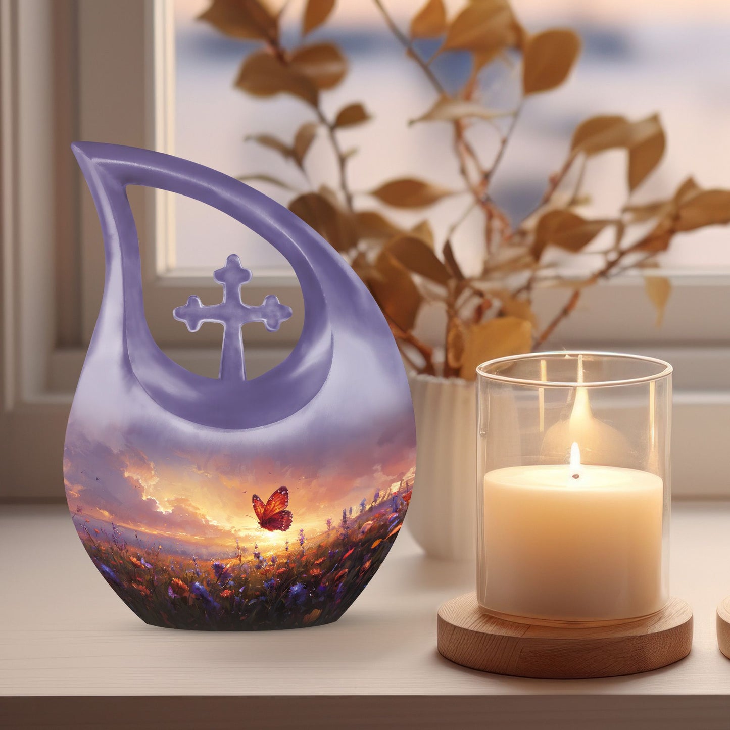 Purple Meadow Urn, 