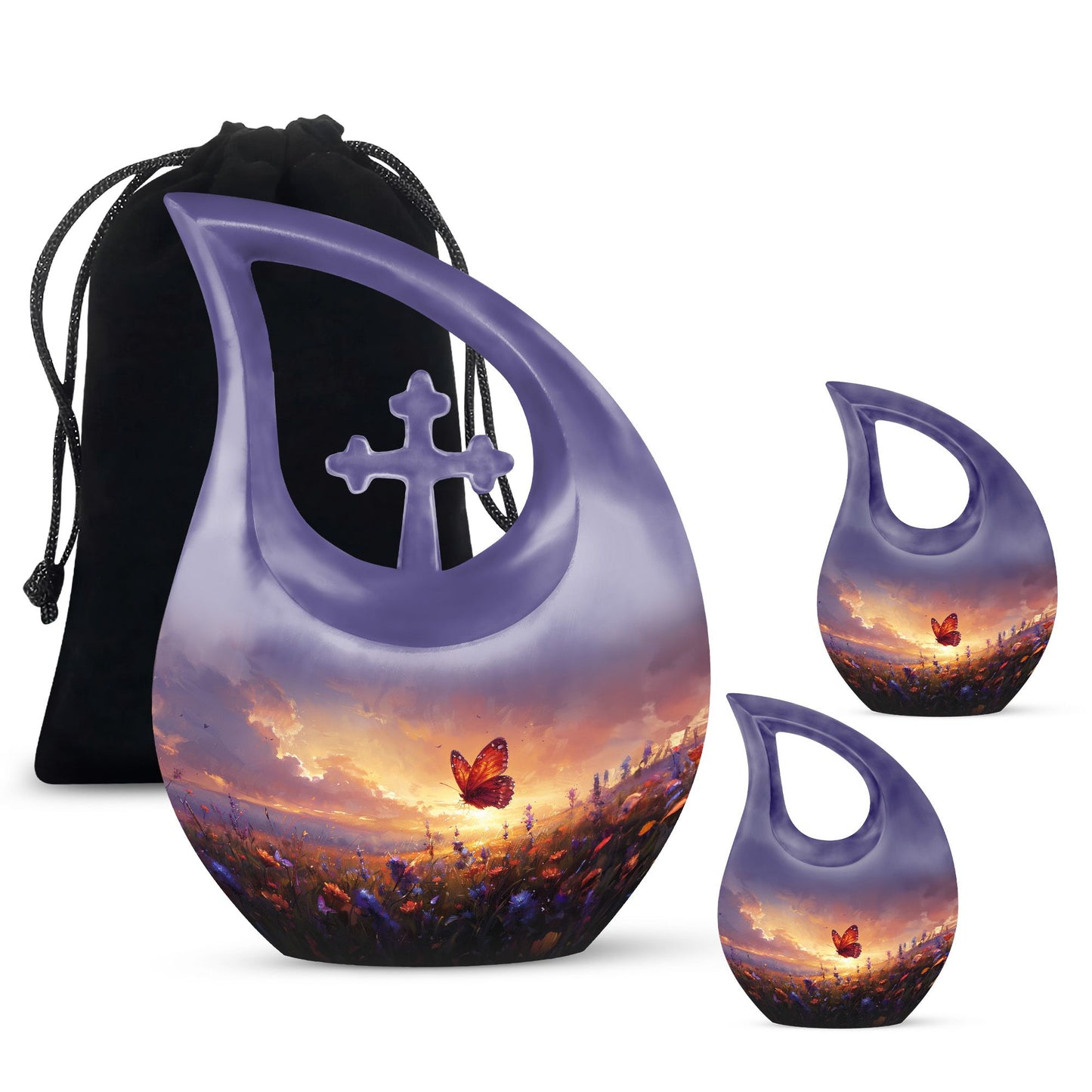 Purple Meadow Urn, 