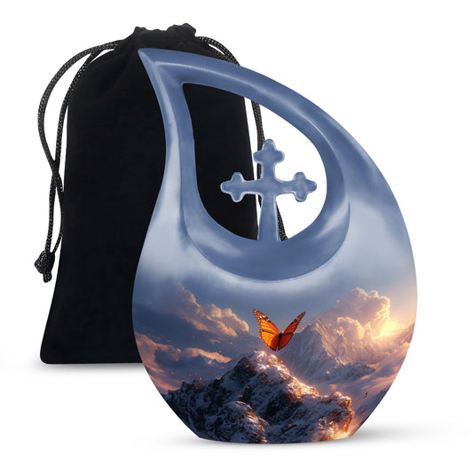 10-inch Purple Meadow Urn,