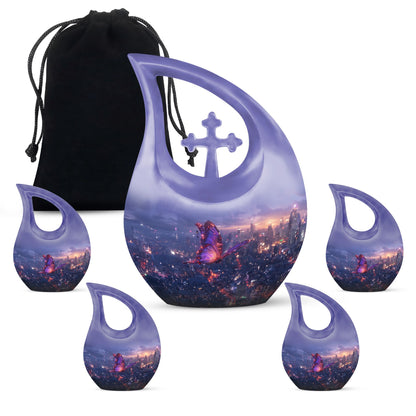 10-inch Purple Meadow Urn 