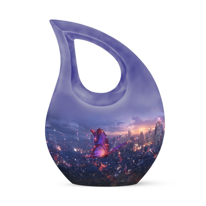 10-inch Purple Meadow Urn 