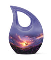10 inch Purple Meadow Urn 