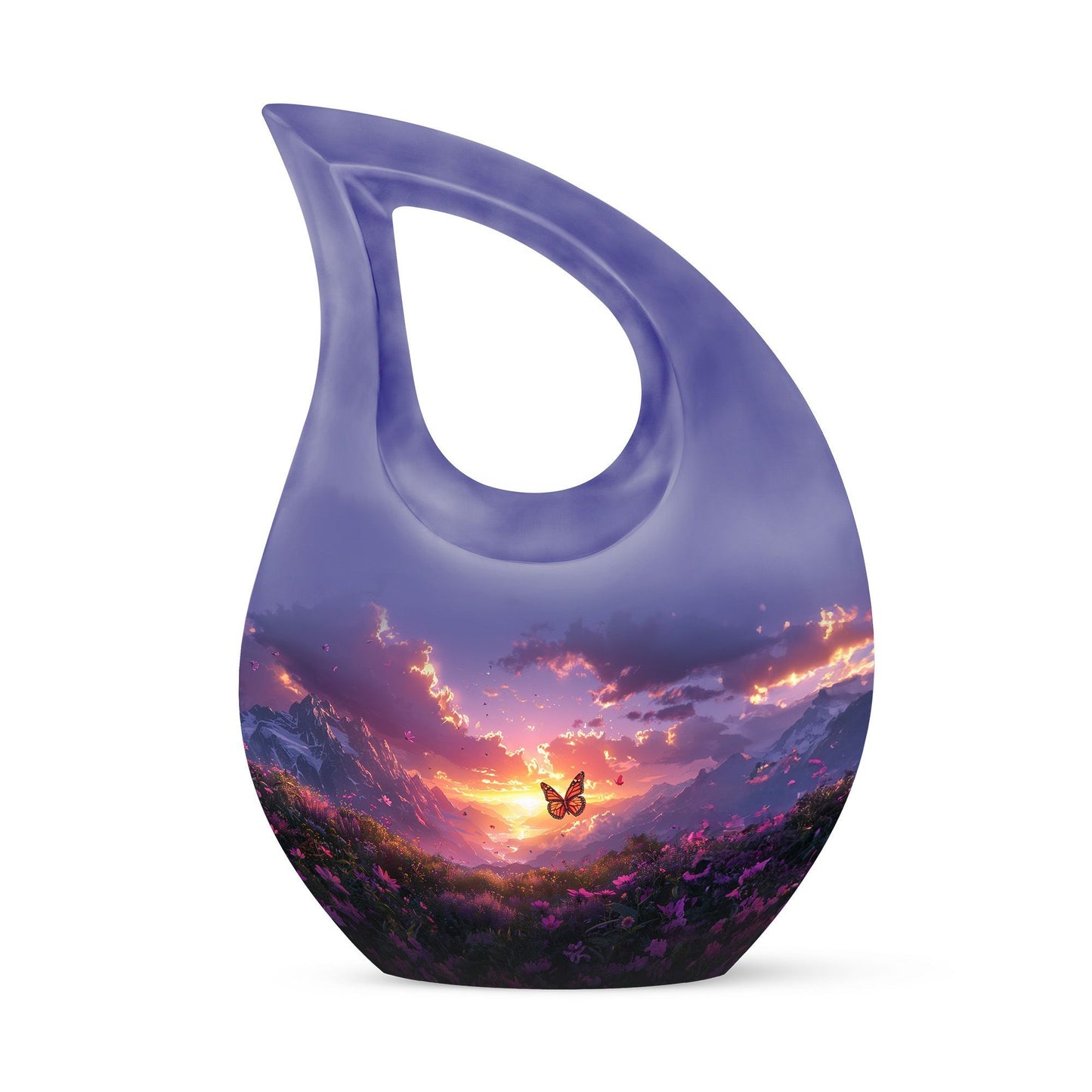 10 inch Purple Meadow Urn 