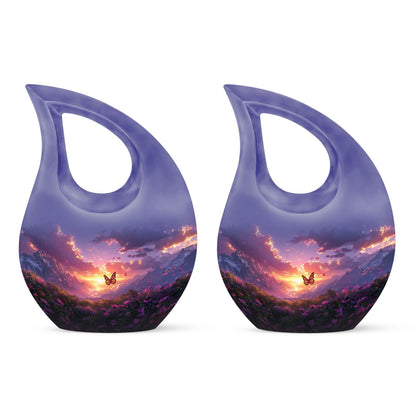 10 inch Purple Meadow Urn 