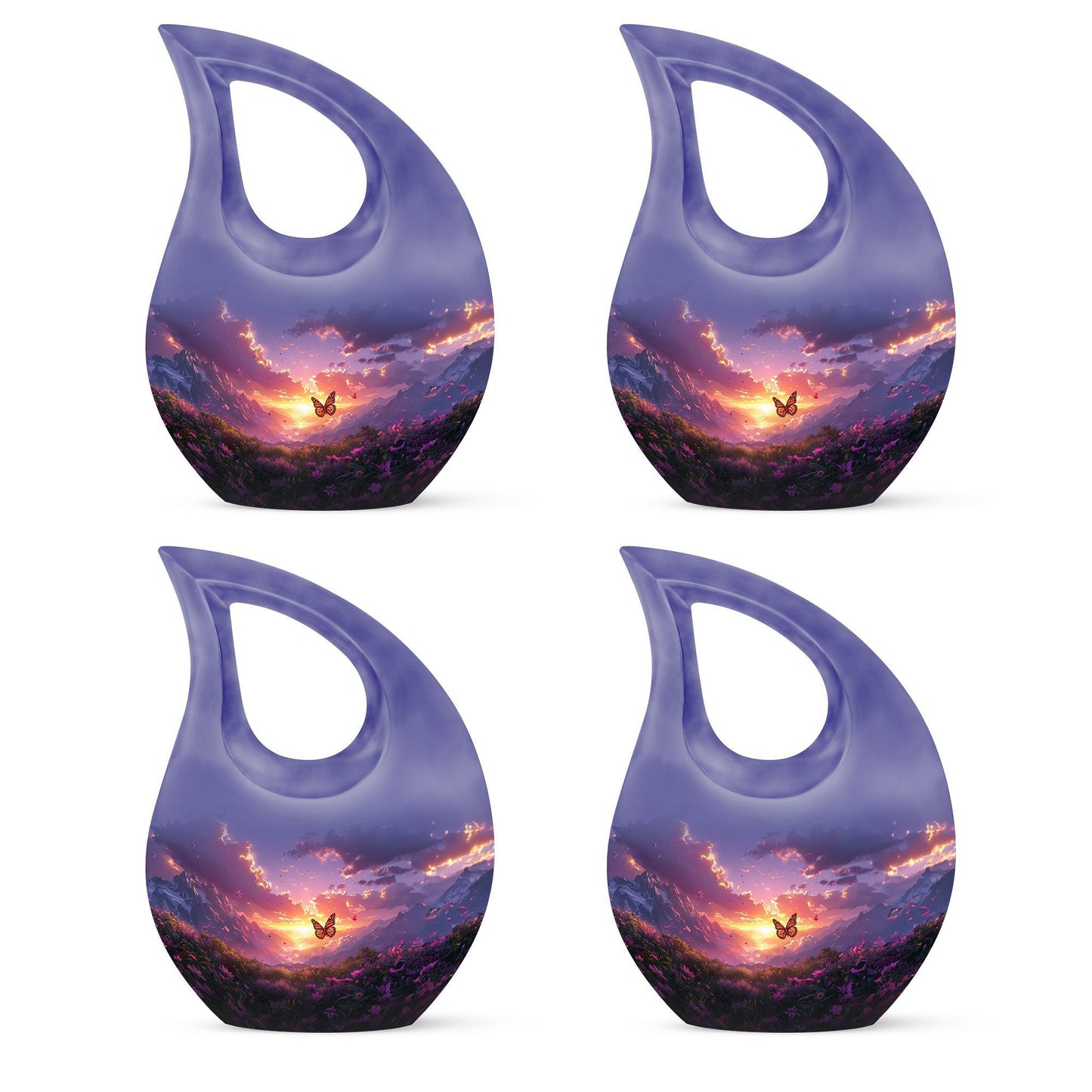 10 inch Purple Meadow Urn 
