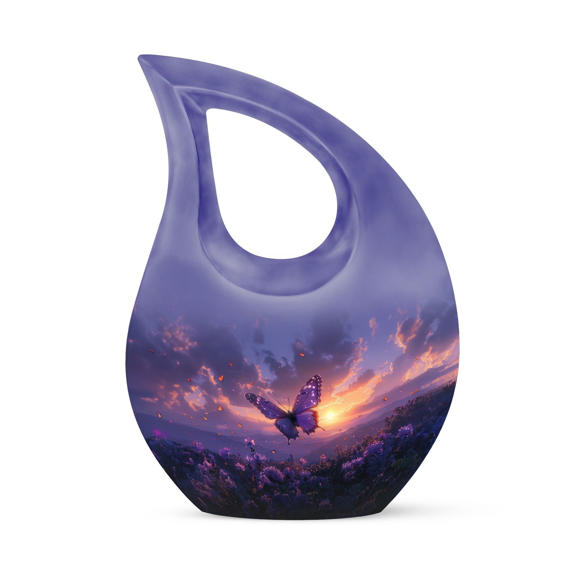10-inch Purple Meadow Urn 