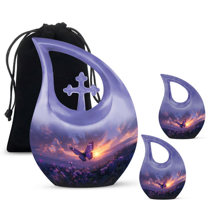 10-inch Purple Meadow Urn 