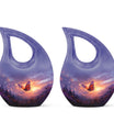 Monarch Butterfly Cremation Urn For Ashes - Purple Urns For Funeral