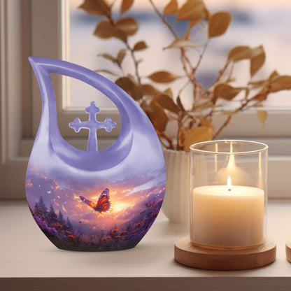 10-inch Purple Meadow Urn