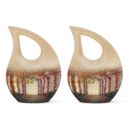 10-inch Cross Drop Flowers Urn 