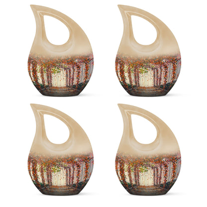 10-inch Cross Drop Flowers Urn 