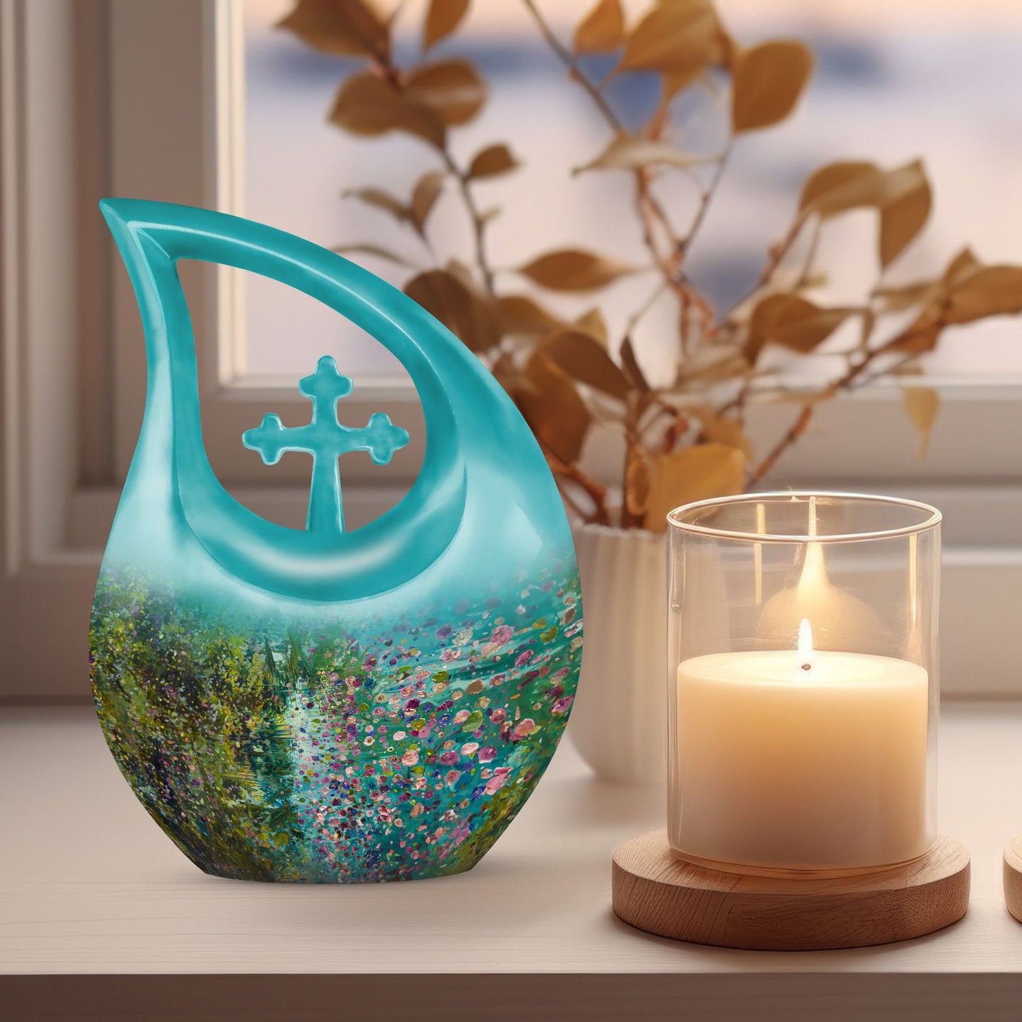 10-inch Flowers Urn 
