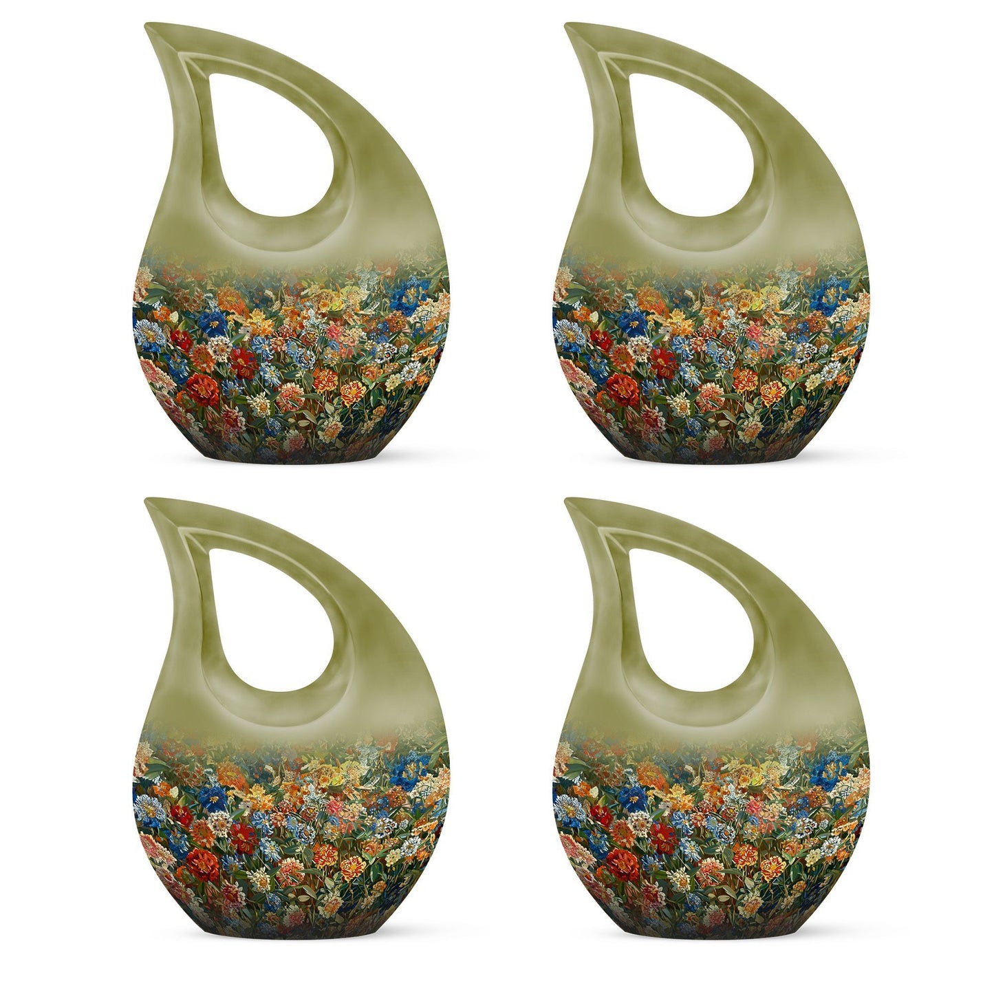 Flowers-themed Urn 