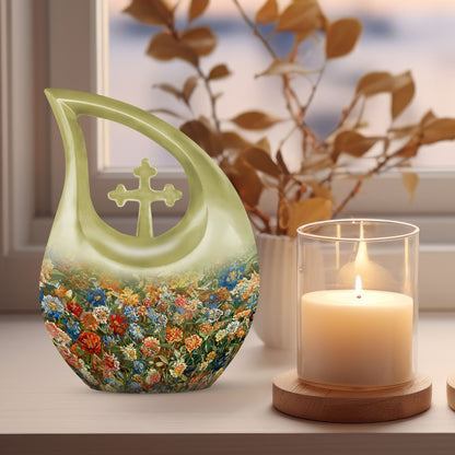Flowers-themed Urn 