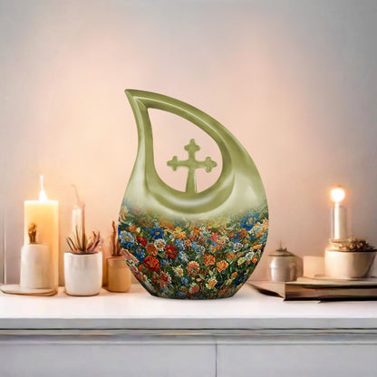 Flowers-themed Urn 