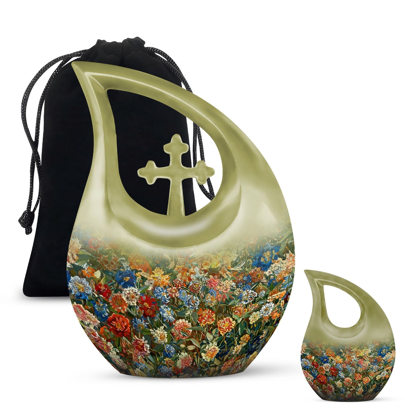 Flowers-themed Urn 