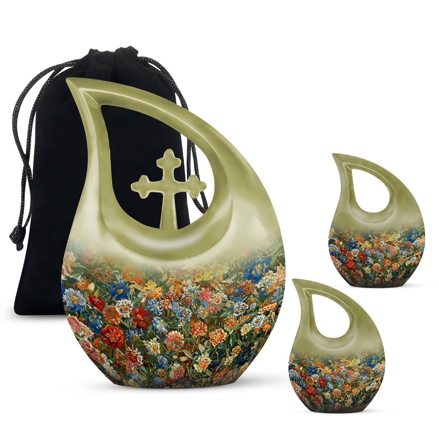 Flowers-themed Urn 