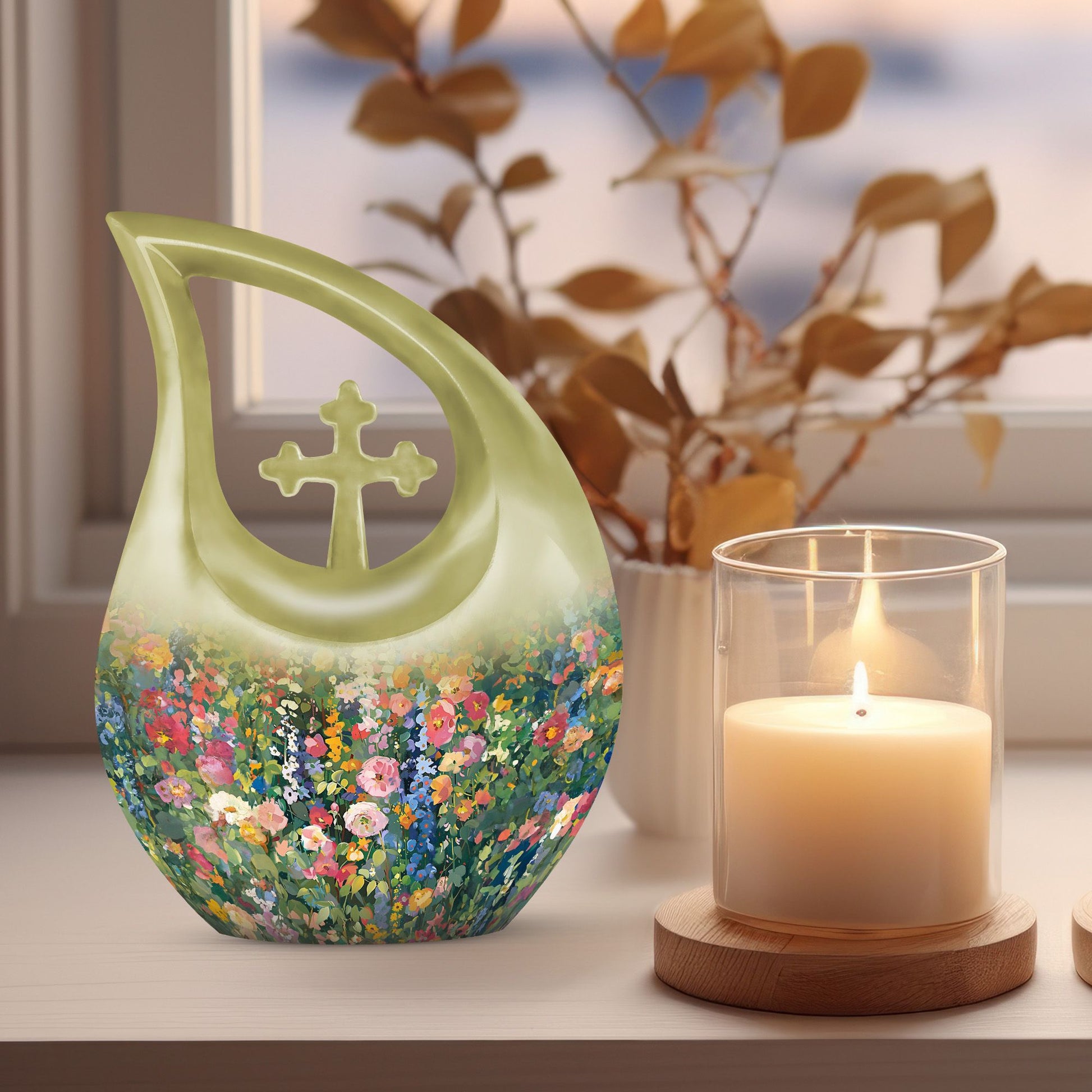 10-inch Flowers Urn, 