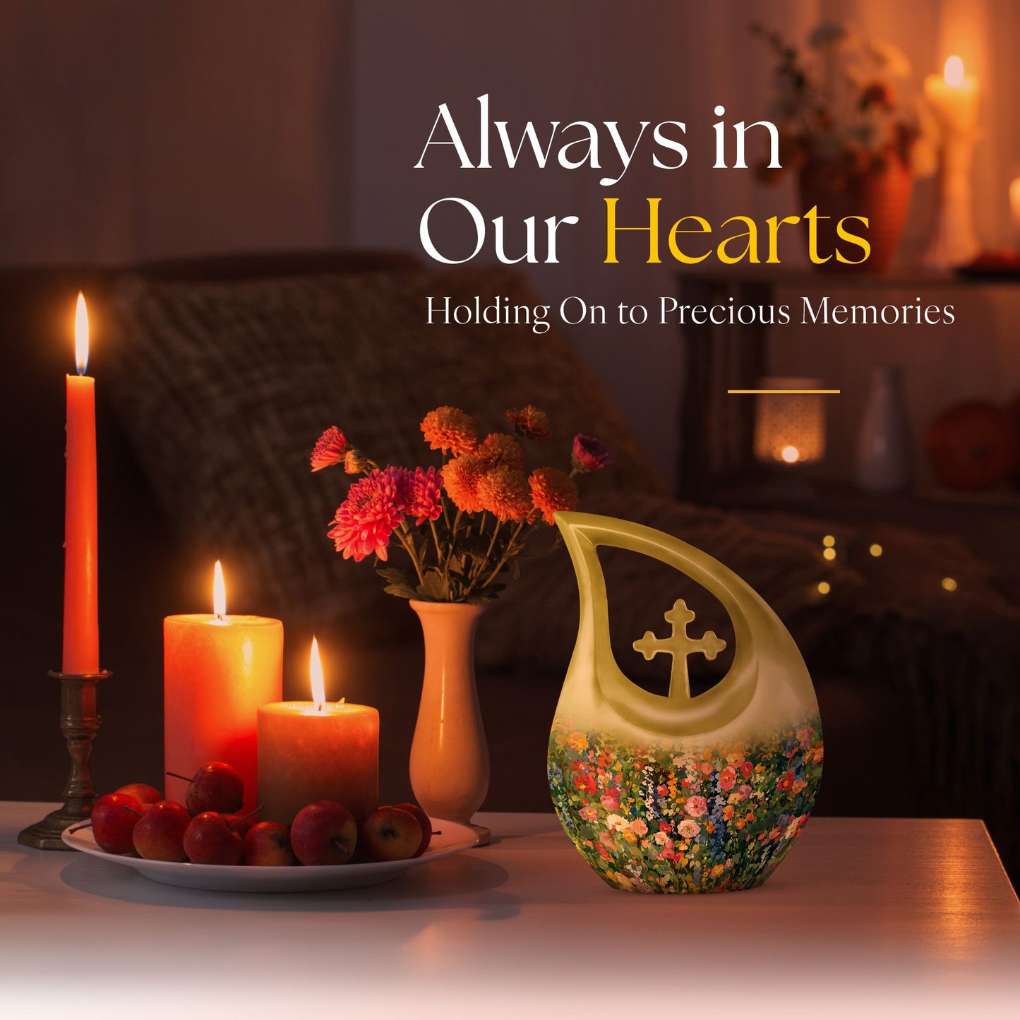 10-inch Flowers Urn, 