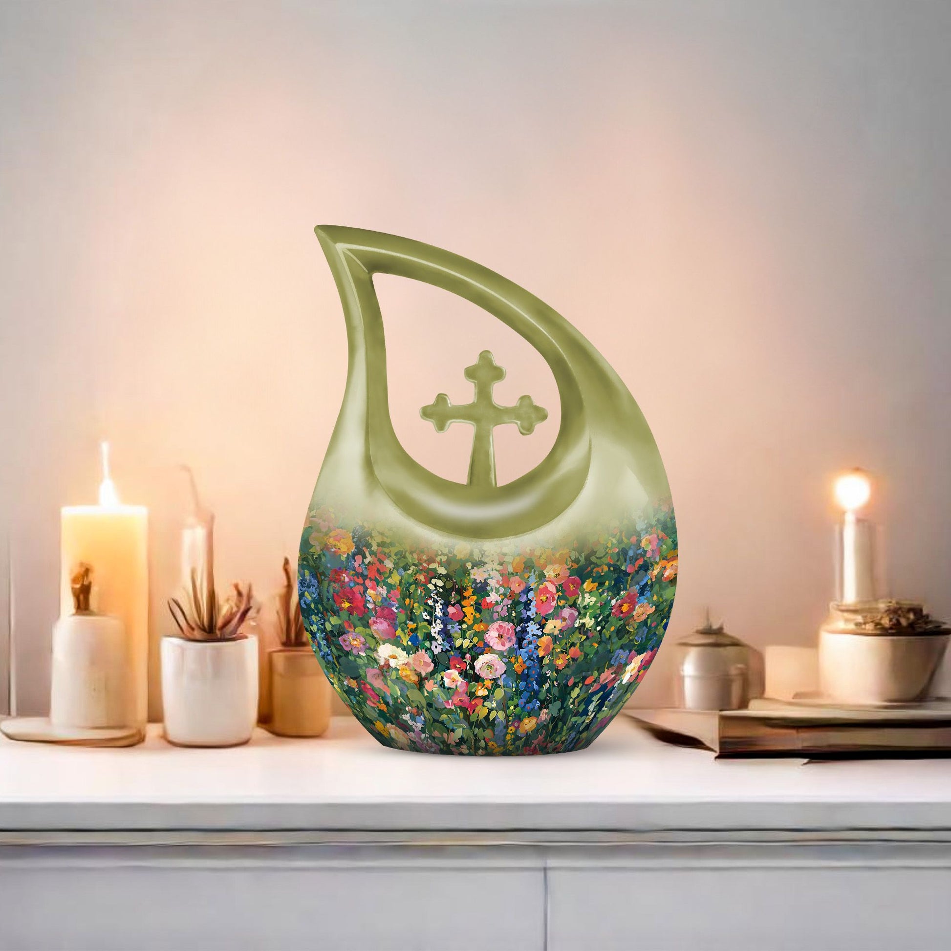 10-inch Flowers Urn, 