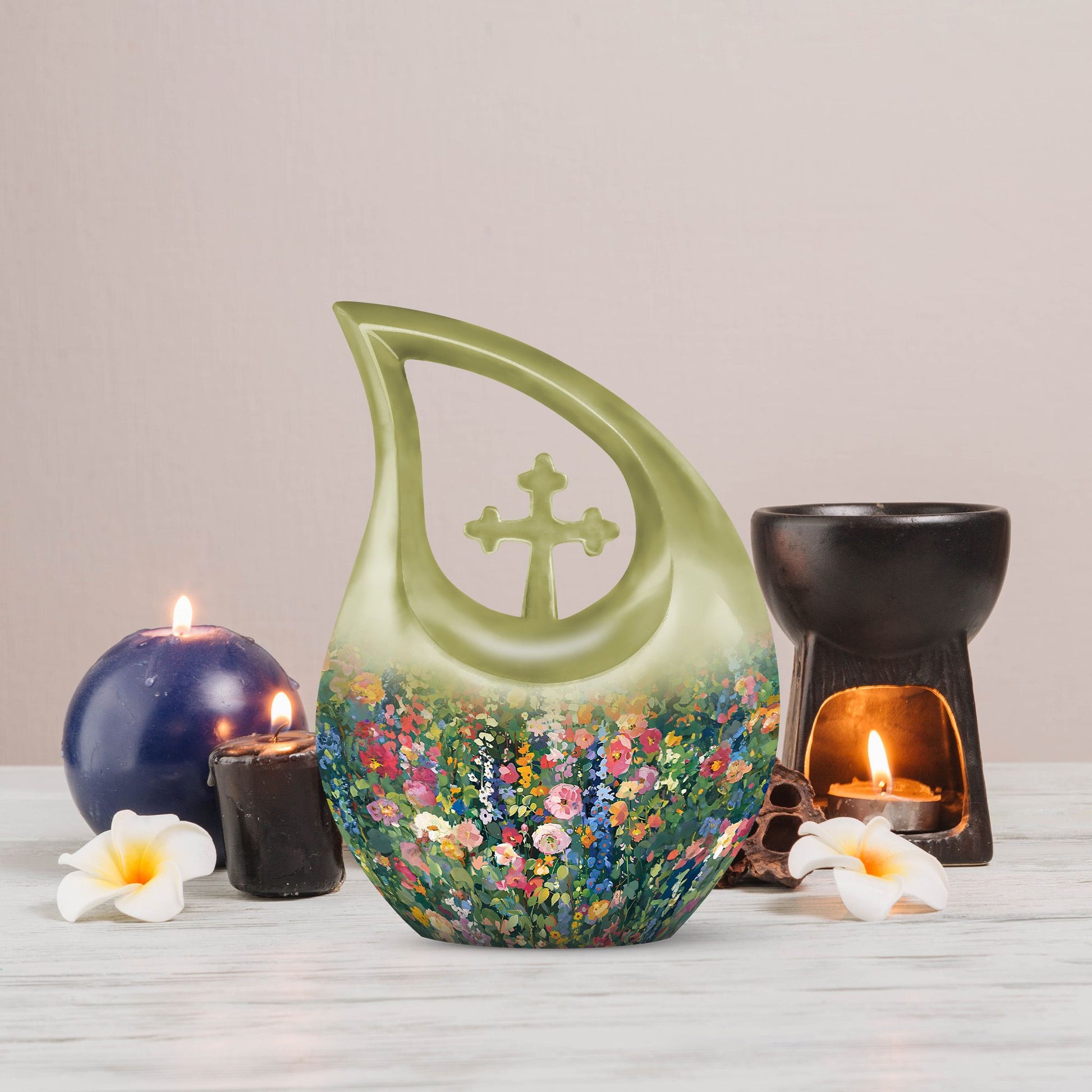 10-inch Flowers Urn, 