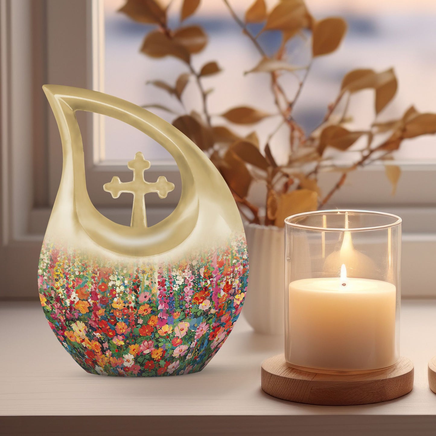 10-inch Flowers Urn 