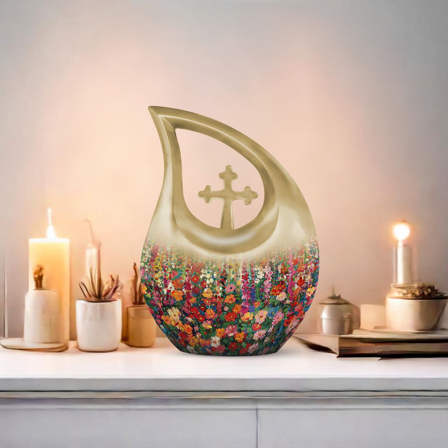 10-inch Flowers Urn 