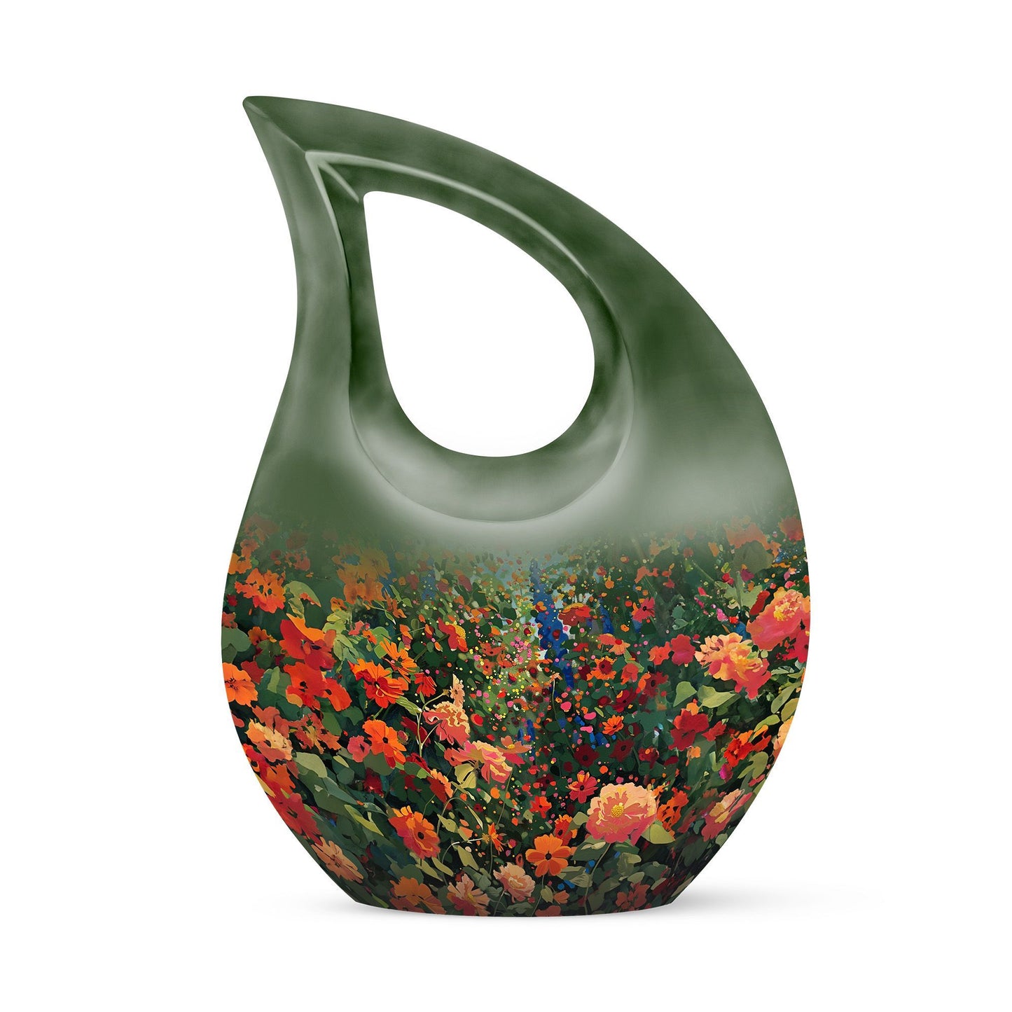 Large 10 Inch Cross Drop Flowers Urn 