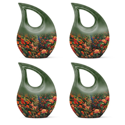 Large 10 Inch Cross Drop Flowers Urn 