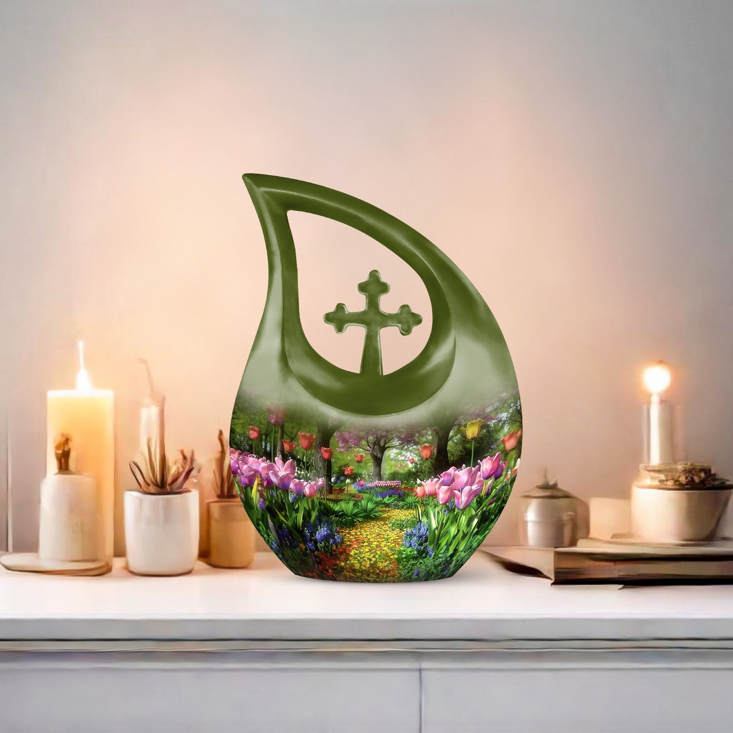 10-inch Flowers Urn,