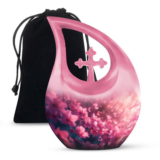 Pink Butterfly urn