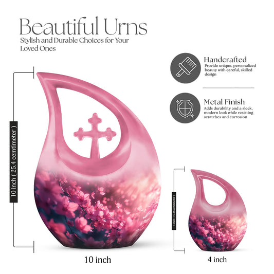 Pink Butterfly urn