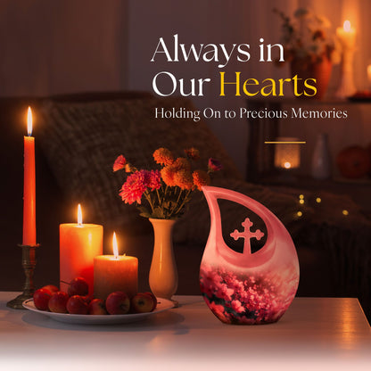 Pink Butterfly urn