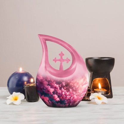 Pink Butterfly urn