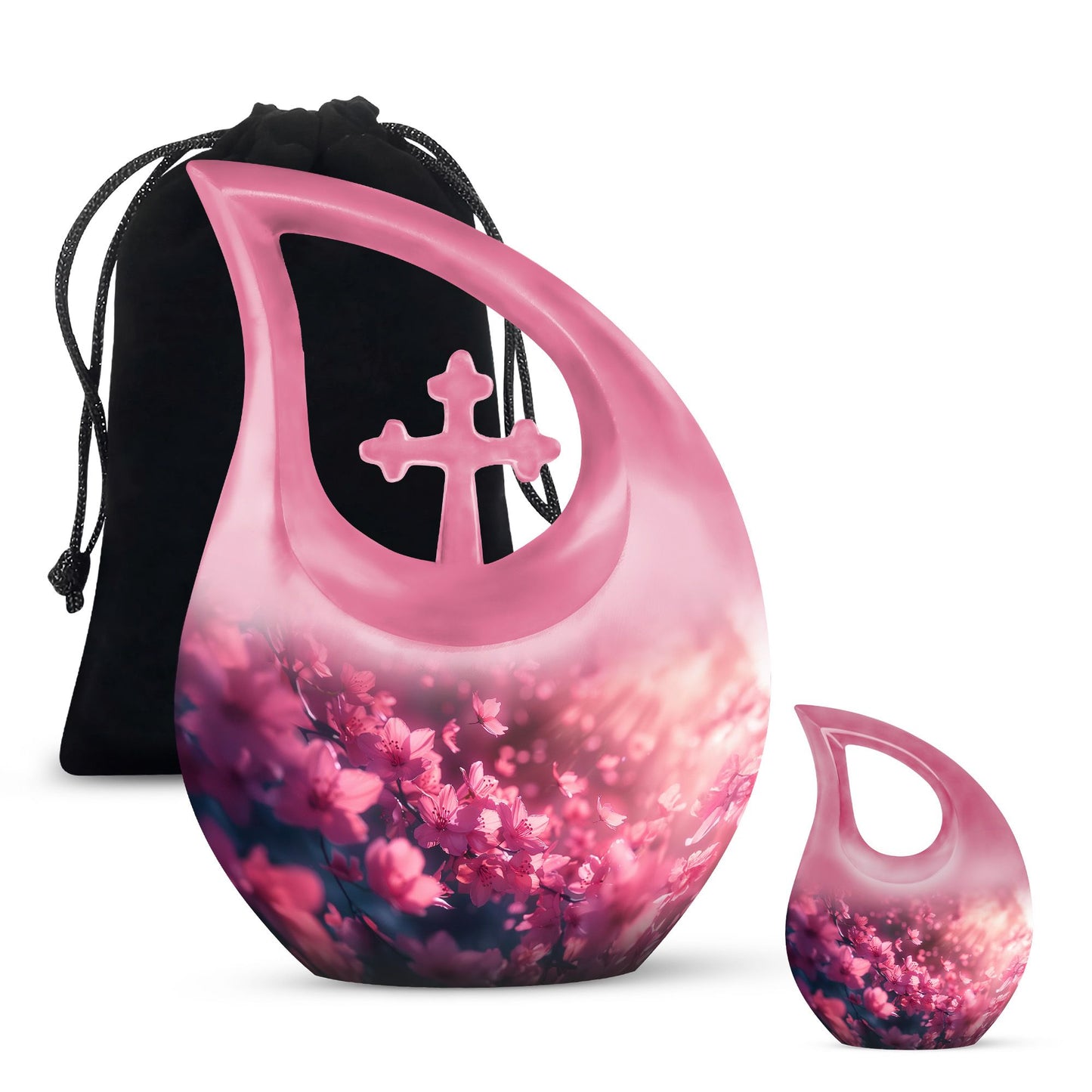 Pink Butterfly urn