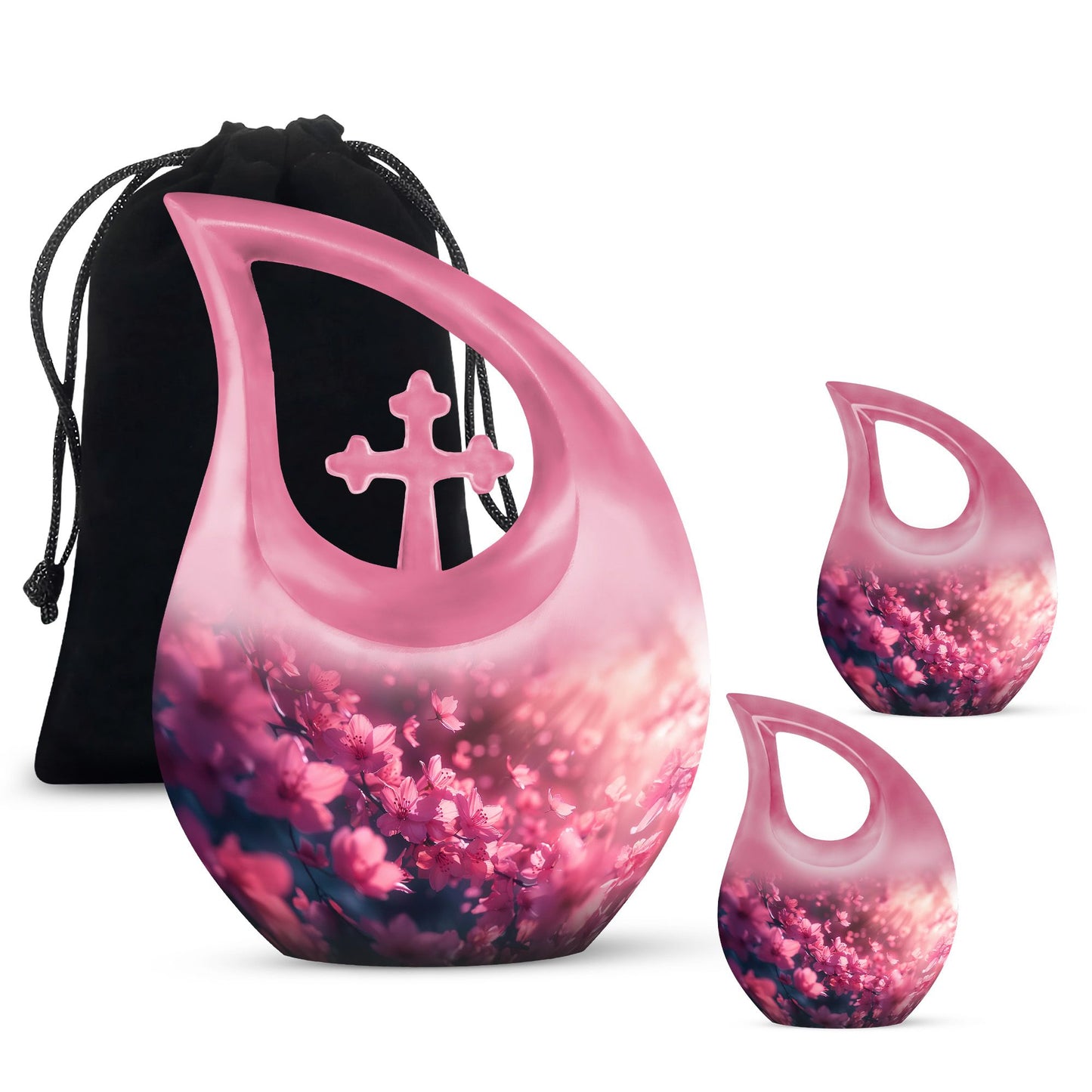 Pink Butterfly urn