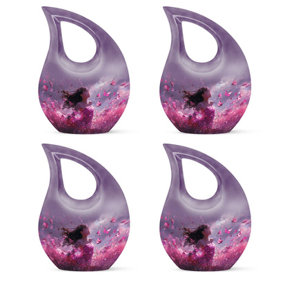 Pink Butterfly Urn
