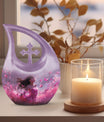Pink Butterfly Urn