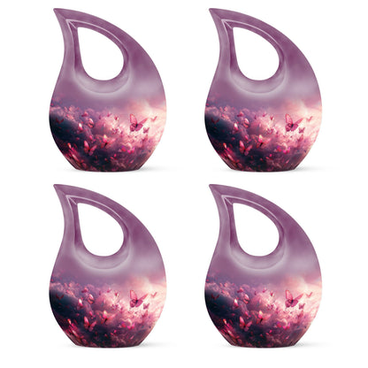 Medium-sized Pink Butterfly Urn