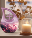 Medium-sized Pink Butterfly Urn